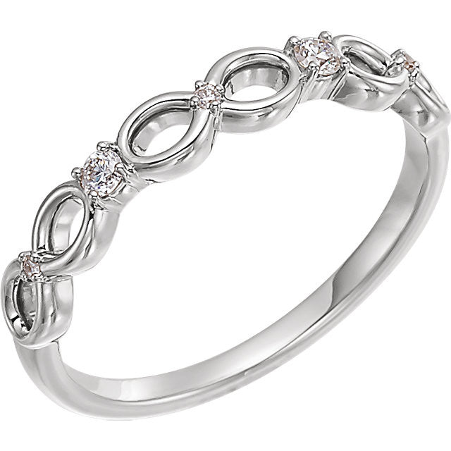 14K Gold .08 CTW Diamond Infinity-Style Ring- Sparkle & Jade-SparkleAndJade.com 123285:600:P