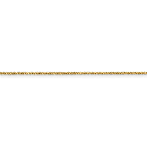 14K Yellow Gold 1.1mm Flat Cable Chain - Various Sizes- Sparkle & Jade-SparkleAndJade.com 