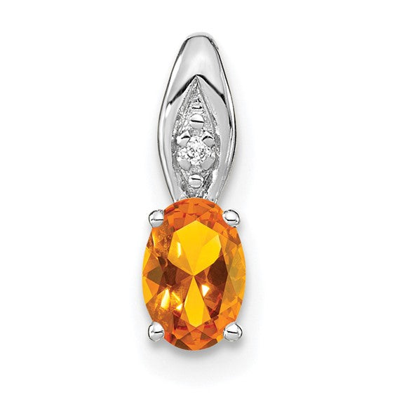 14k Gold Genuine Oval Gemstone & Diamond Pendants- Sparkle & Jade-SparkleAndJade.com 