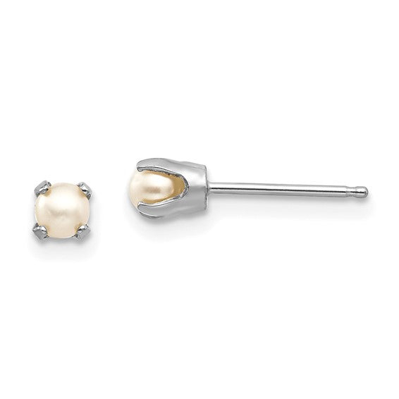 14k Gold Round Genuine Stone Birthstone Stud Earrings - Various Sizes- Sparkle & Jade-SparkleAndJade.com XBE114