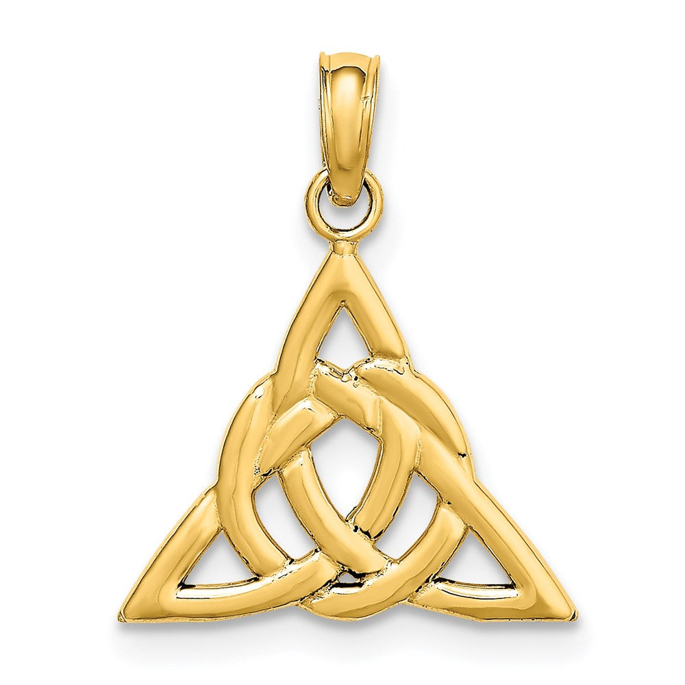 14k Gold Small Celtic Trinity Knot Charm- Sparkle & Jade-SparkleAndJade.com K7224