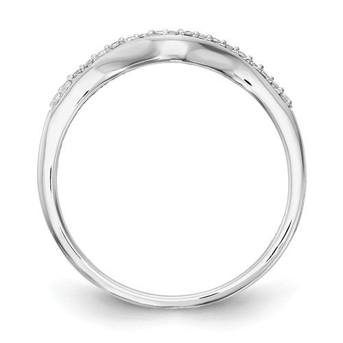 14k White Gold Curved Diamond Wedding Band- Sparkle & Jade-SparkleAndJade.com Y9955WAA RM2176B-011-WAA