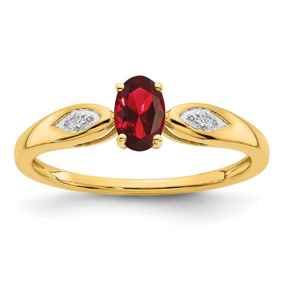 14k White or Yellow Gold Oval Gemstone Diamond Rings- Sparkle & Jade-SparkleAndJade.com XBS584