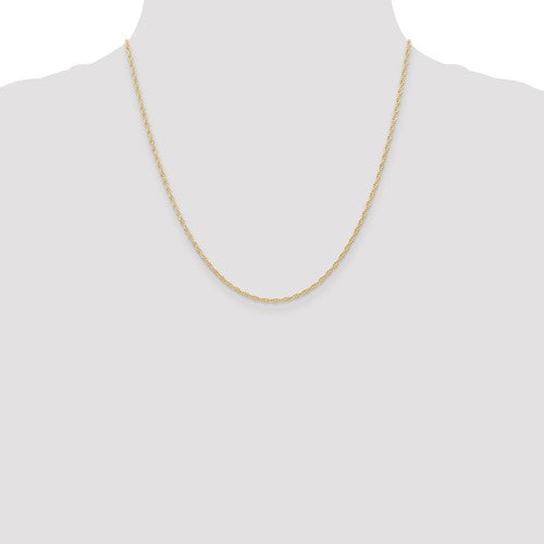 14k Yellow Gold 1.35 mm Cable Rope Chain- Sparkle & Jade-SparkleAndJade.com 10RY-20