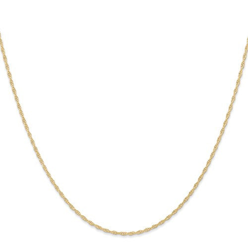 14k Yellow Gold 1.35 mm Cable Rope Chain- Sparkle & Jade-SparkleAndJade.com 