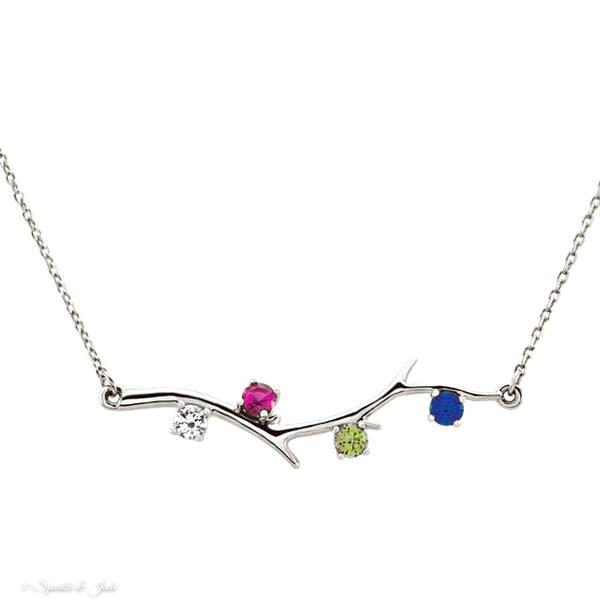 Branch Mother's Family Birthstone Necklace- Sparkle & Jade-SparkleAndJade.com 86271