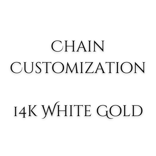 14KWCH 14k White Gold Chain Options for Customizations- Sparkle & Jade-SparkleAndJade.com 