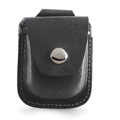 Charles Hubert Black Leather Holder For Up To 52mm Pocket Watch- Sparkle & Jade-SparkleAndJade.com XWA3324