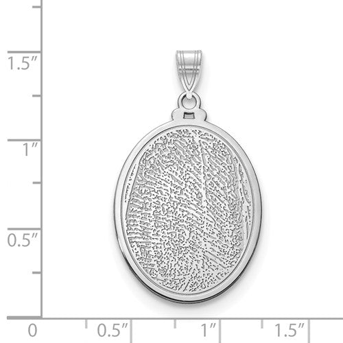 Engraved Fingerprint Charm Pendant- Sparkle & Jade-SparkleAndJade.com 