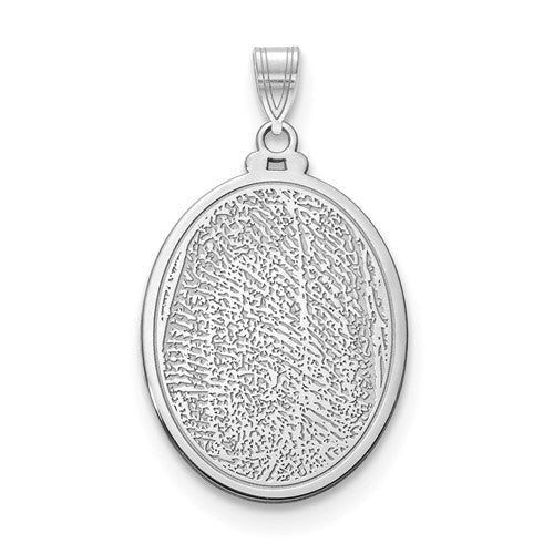 Engraved Fingerprint Charm Pendant- Sparkle & Jade-SparkleAndJade.com XNA909SS