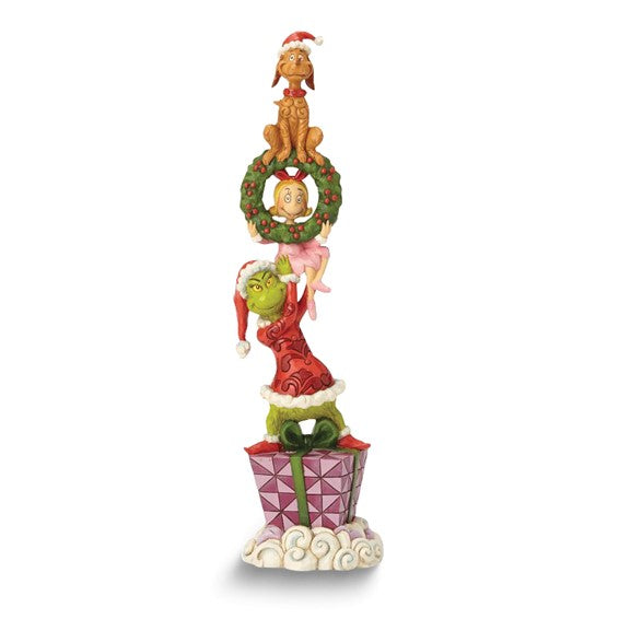 The Grinch by Jim Shore Grinch Holding Cindy and Max Figurine- Sparkle & Jade-SparkleAndJade.com GM24564