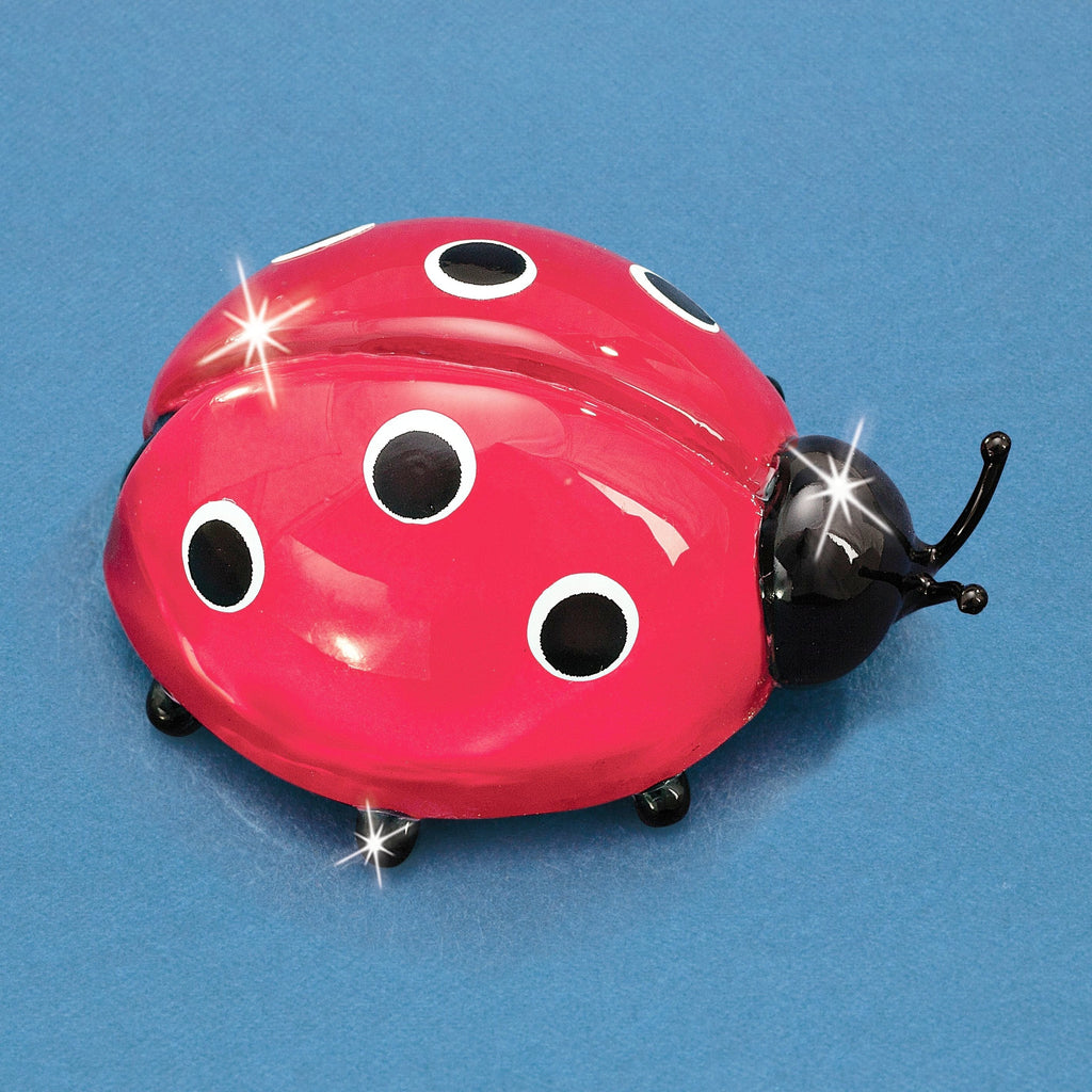 Glass Baron Small Ladybug Figurine- Sparkle & Jade-SparkleAndJade.com GM9433 // S3 115