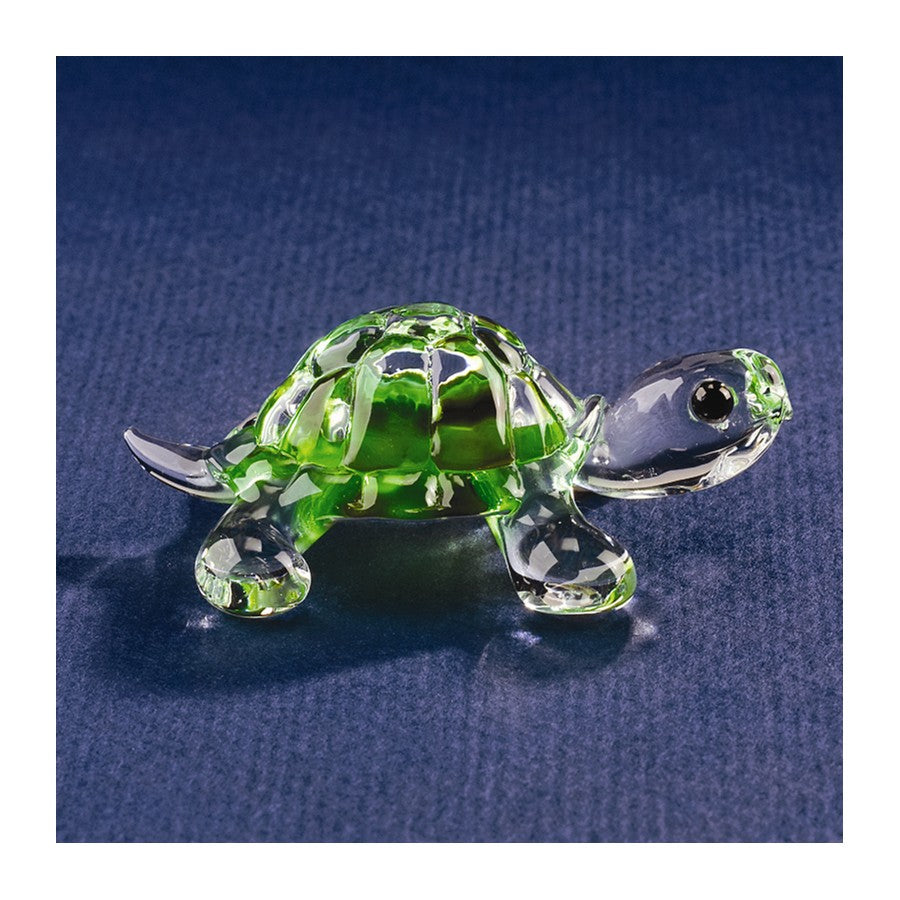 Glass Baron Small Turtle Glass 2.5” Figurine- Sparkle & Jade-SparkleAndJade.com GP1154 S3 256