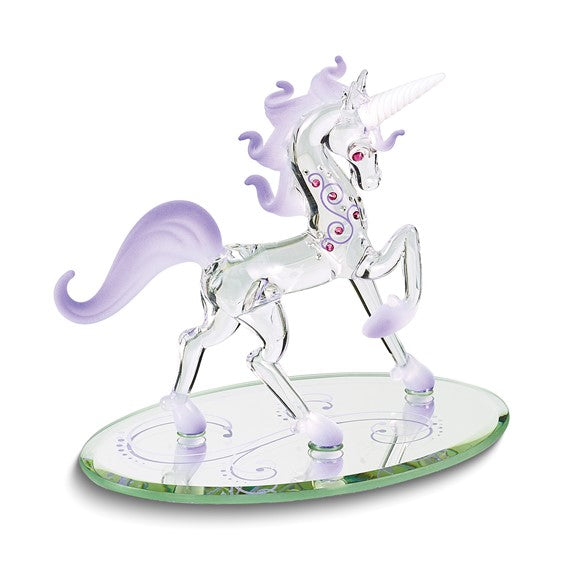 Glass Baron Unicorn Fairy Tales Glass Figurine- Sparkle & Jade-SparkleAndJade.com GM19292