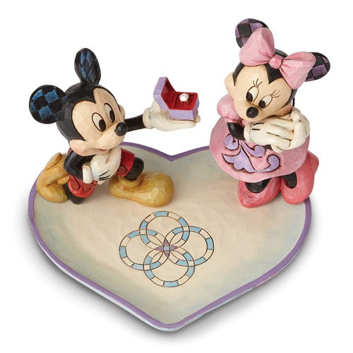 Jim Shore Disney Traditions Mickey And Minnie With Ring Box Figurine- Sparkle & Jade-SparkleAndJade.com GM19446