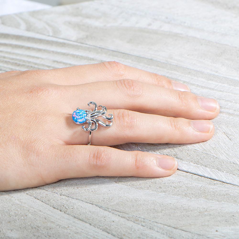 Opal Kraken Ring by Alamea- Sparkle & Jade-SparkleAndJade.com 