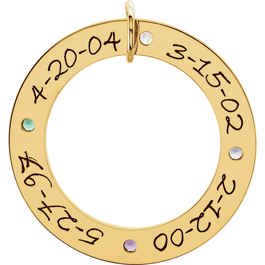 Posh Mommy® POSH Loop Pendant- Sterling Silver or 14k Gold- Sparkle & Jade-SparkleAndJade.com 84693