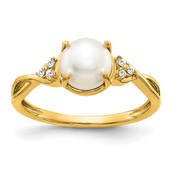 10k or 14k White or Yellow Gold Cushion Gemstone & Diamond Rings- Sparkle & Jade-SparkleAndJade.com RM3625-PL-006-1YA
