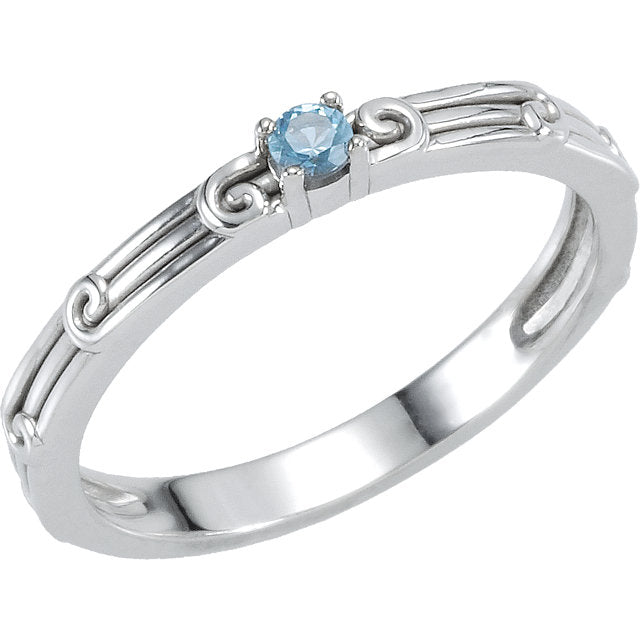 Stackable Mother's Family Birthstone Ring- Sparkle & Jade-SparkleAndJade.com SJ71305