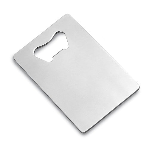 Stainless Steel Credit Card Wallet Sized Bottle Opener - Engravable- Sparkle & Jade-SparkleAndJade.com GM14611