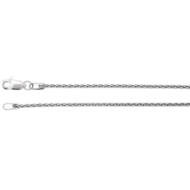 Sterling Silver 1.28mm Wheat Chain w/ Lobster Clasp - Various Lengths- Sparkle & Jade-SparkleAndJade.com 