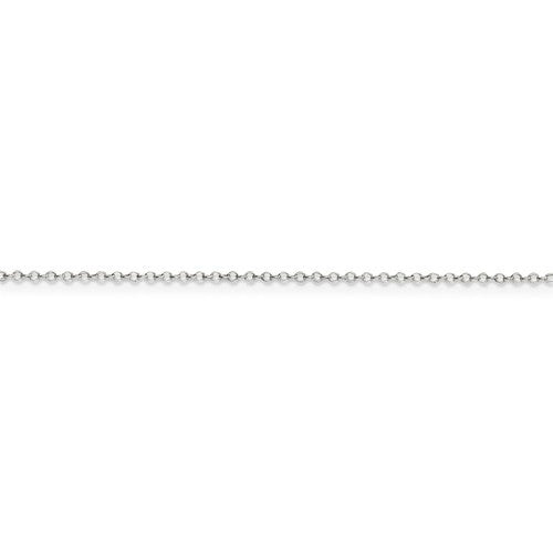Sterling Silver 1mm Wide Cable Necklace Chain - Various Lengths- Sparkle & Jade-SparkleAndJade.com 