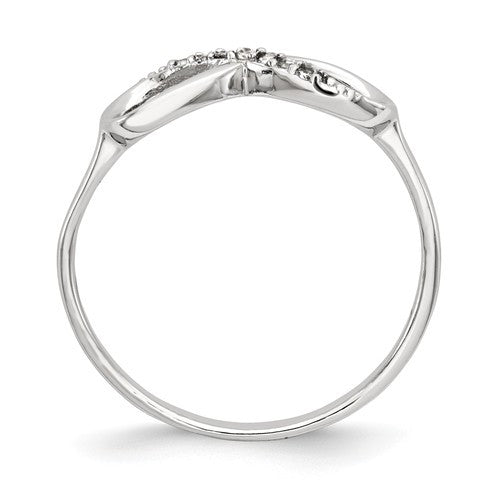 Sterling Silver CZ Infinity Ring- Sparkle & Jade-SparkleAndJade.com 