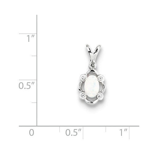 Sterling Silver Gemstone & Diamond Pendants- Sparkle & Jade-SparkleAndJade.com 
