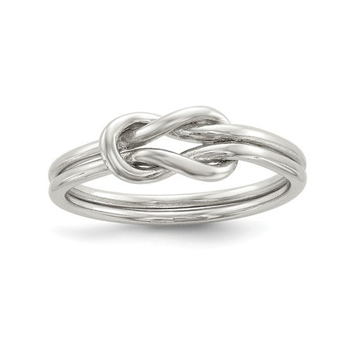 Sterling Silver Infinity Double Love Knot Ring- Sparkle & Jade-SparkleAndJade.com 