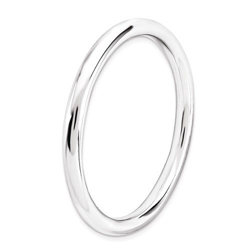 Sterling Silver Stackable Expressions 2.25mm Polished Band Ring- Sparkle & Jade-SparkleAndJade.com 