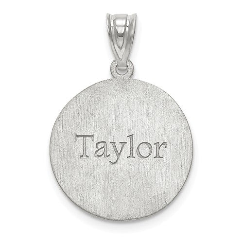 Volleyball Number And Name Pendant - Sterling Silver or Solid Gold- Sparkle & Jade-SparkleAndJade.com 
