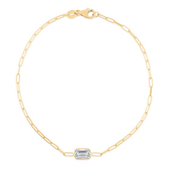 14k Gold Gemstone Paperclip Bracelets- Sparkle & Jade-SparkleAndJade.com C15467-07