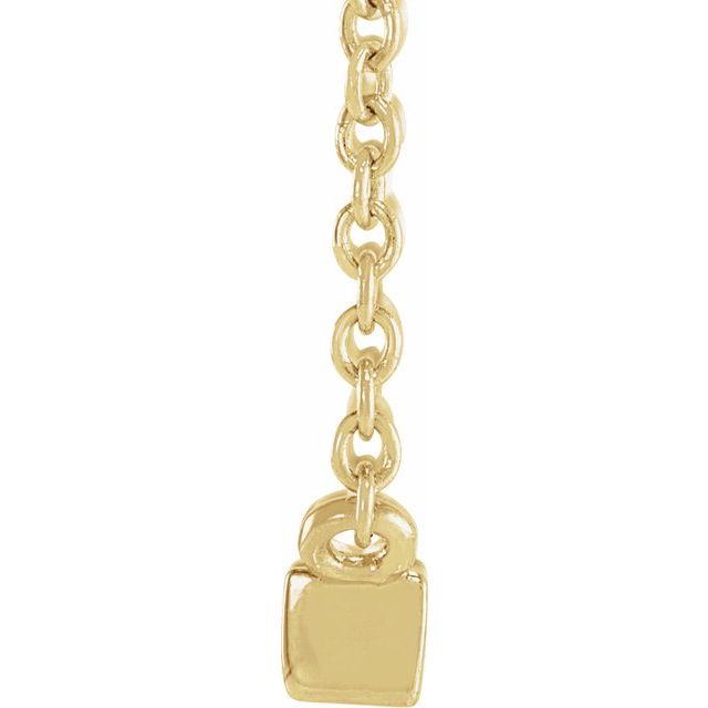 Natural Diamond Stackable Solitaire Necklace Adjustable 16-18" Series 88073- Sparkle & Jade-SparkleAndJade.com 