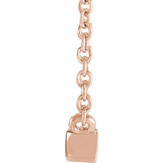 Natural Diamond Stackable Solitaire Necklace Adjustable 16-18" Series 88073- Sparkle & Jade-SparkleAndJade.com 