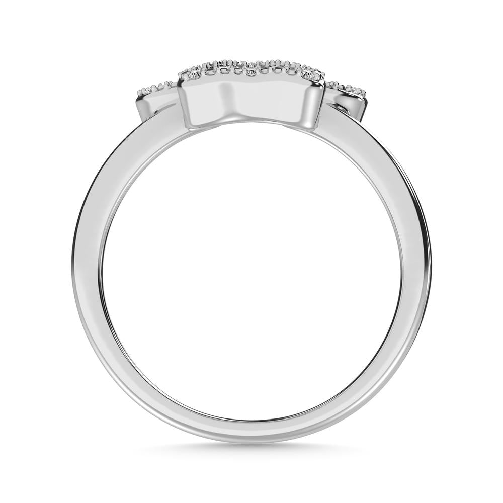 10K White Gold 1/20 CTW Genuine Diamond Paw Ring- Sparkle & Jade-SparkleAndJade.com 59740W