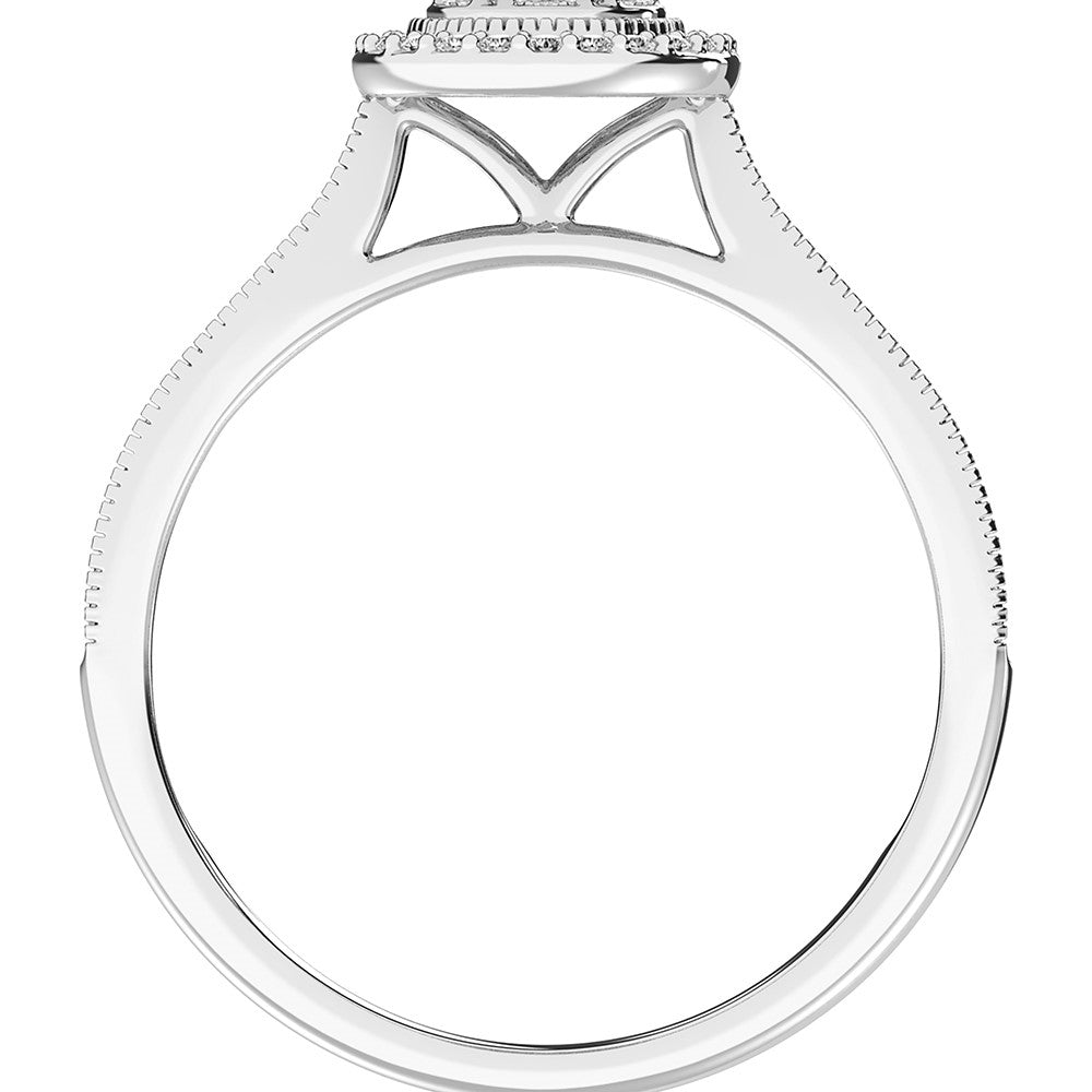 10K White Gold 1/5 Ct.Tw. Diamond Promise Ring- Sparkle & Jade-SparkleAndJade.com 63717W