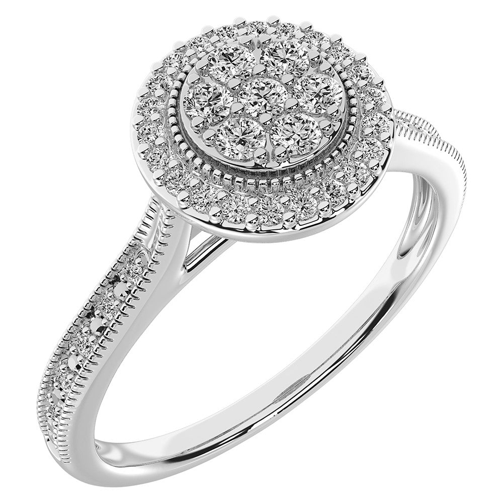10K White Gold 1/5 Ct.Tw. Diamond Promise Ring- Sparkle & Jade-SparkleAndJade.com 63717W