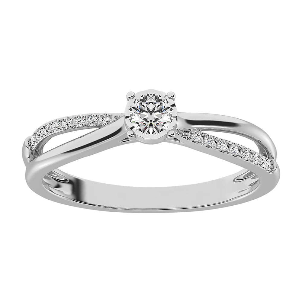 10K White Gold 1/5 CTW Diamond Promise Ring- Sparkle & Jade-SparkleAndJade.com 63728W