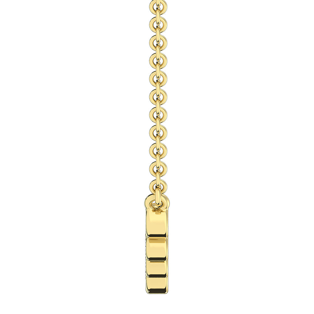 10K Yellow Gold 1/5 Ct.Tw. Diamond Necklace- Sparkle & Jade-SparkleAndJade.com 63746Y