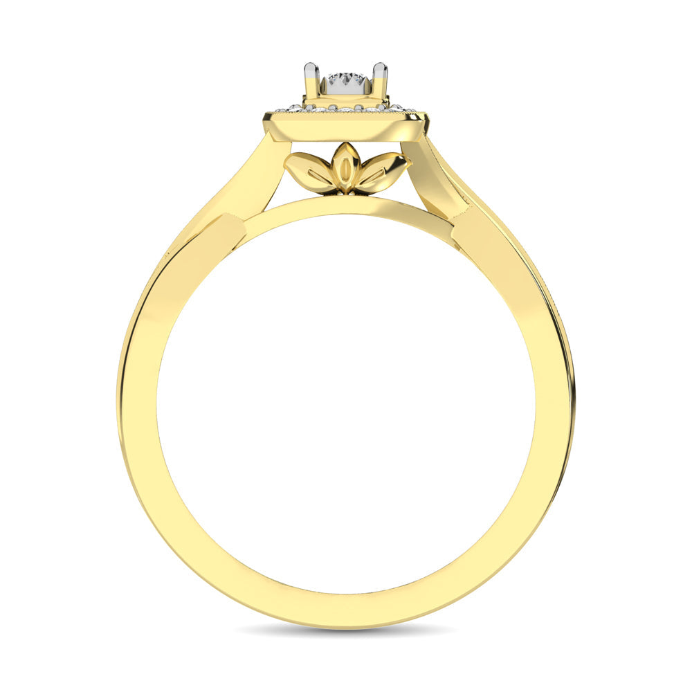10K Yellow Gold Diamond 1/6 CTW Promise Ring- Sparkle & Jade-SparkleAndJade.com 62201Y