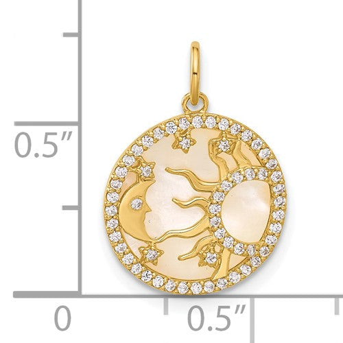 10K or 14K Solid Gold 0.5 Inch Tiny Round Disc Charm Pendant 10K or 14K Solid Gold 0.5 Inch Tiny Round Disc Charm Pendant