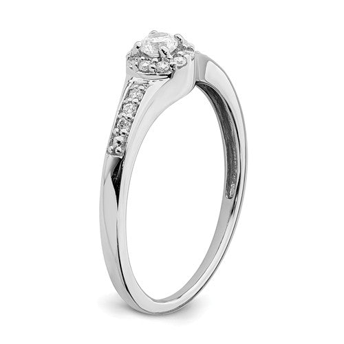 10k White Gold Natural Diamond Halo Cluster Promise Engagement Ring- Sparkle & Jade-SparkleAndJade.com RM6391E-021-0WAA RDB2653ER4010F-0WAB