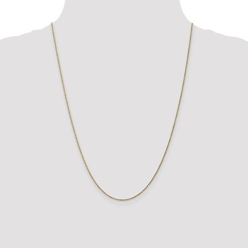 10k Yellow Gold .95mm Cable Rope Chain- Sparkle & Jade-SparkleAndJade.com 10K8RY-24