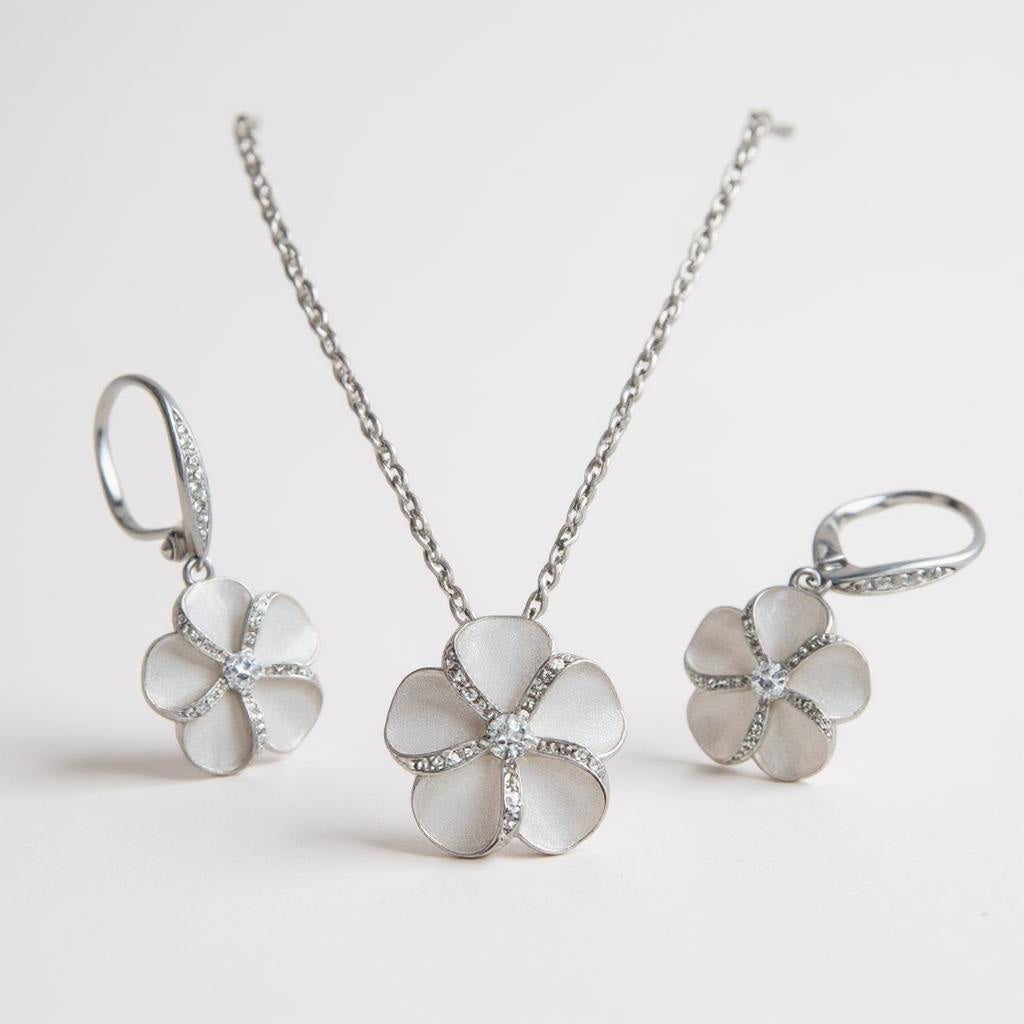 Aloha Plumeria Pendant by Alamea- Sparkle & Jade-SparkleAndJade.com 