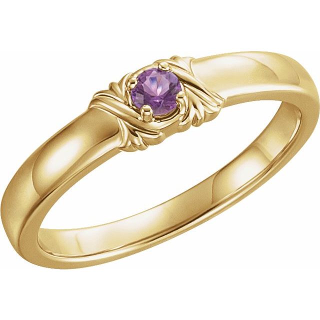 Round Mother's Family Birthstone Ring- Sparkle & Jade-SparkleAndJade.com 