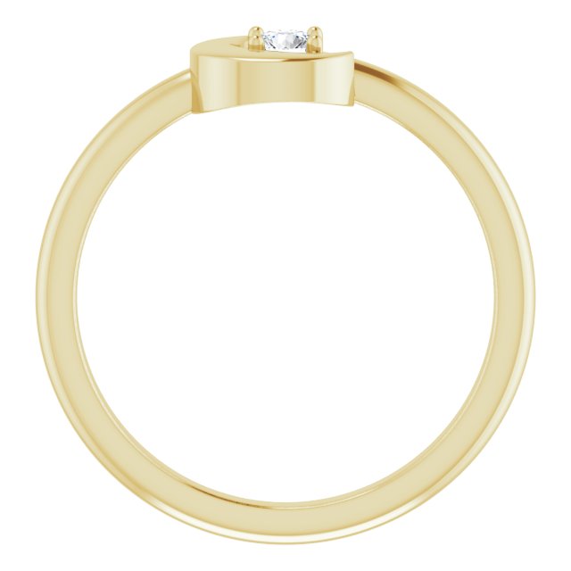 14K Gold 1/10 CT Natural Diamond Celestial Ring- Sparkle & Jade-SparkleAndJade.com 