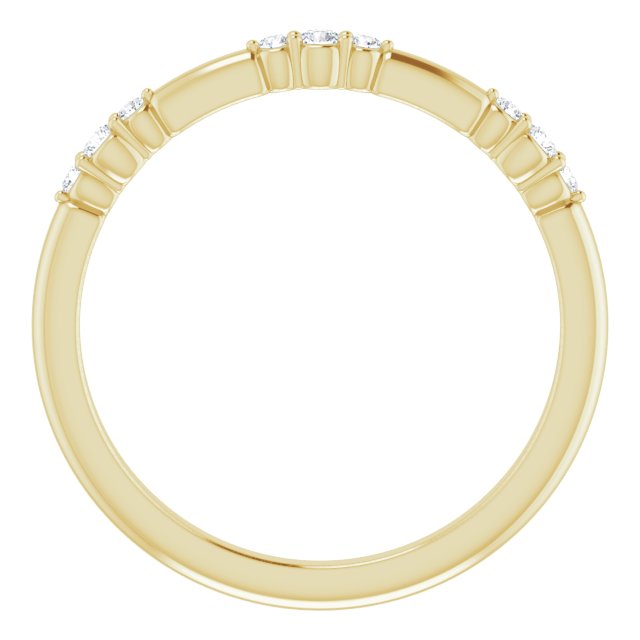 14K Gold 1/10 CTW Natural Diamond Stackable Ring- Sparkle & Jade-SparkleAndJade.com 