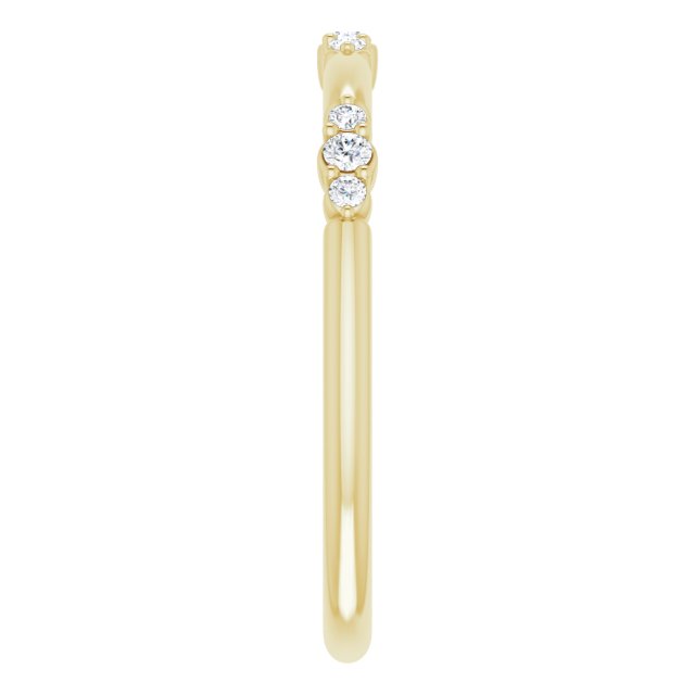 14K Gold 1/10 CTW Natural Diamond Stackable Ring- Sparkle & Jade-SparkleAndJade.com 