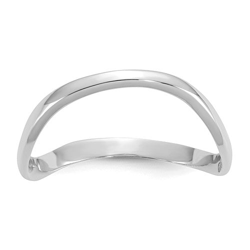 14K Gold 3mm Wide Curved Wave Thumb Ring - White Yellow or Rose- Sparkle & Jade-SparkleAndJade.com K5786