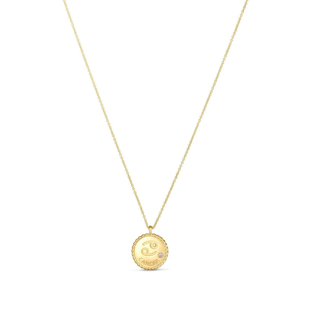 14K Gold & Diamond Zodiac Necklace- Sparkle & Jade-SparkleAndJade.com RC13780-18